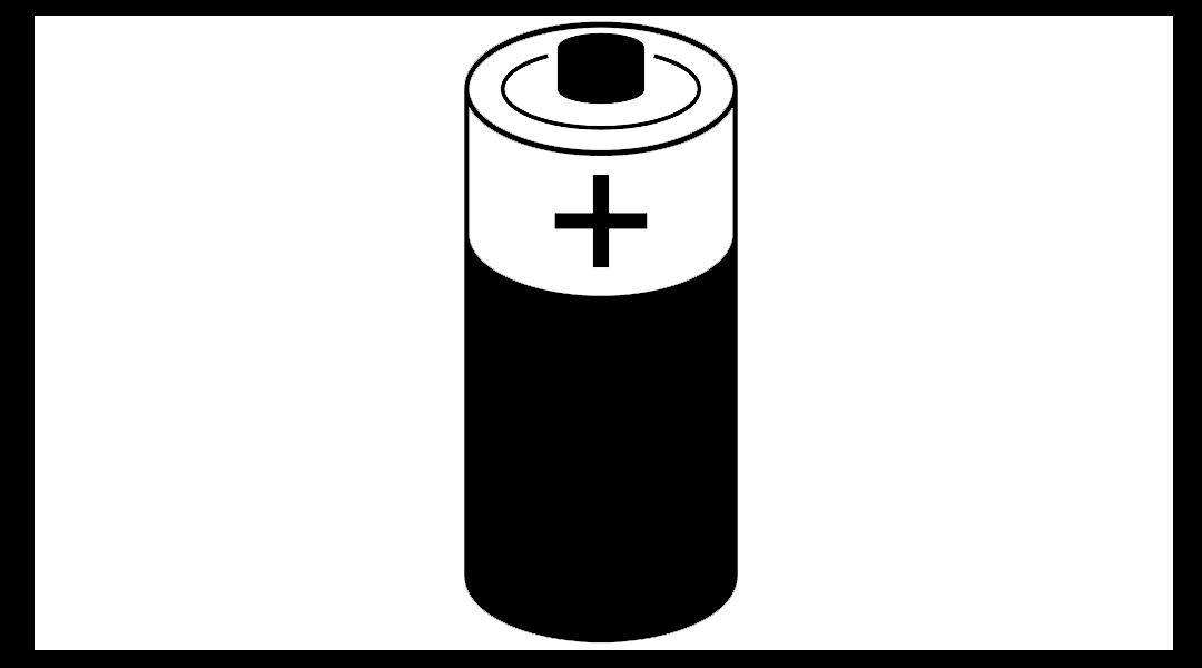 batteries clipart black and white