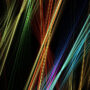 Abstract image of color lines on a black background.