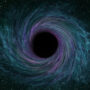 Artist's image of a black hole.